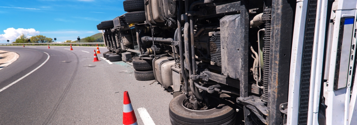 crashed truck