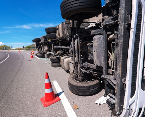 crashed truck