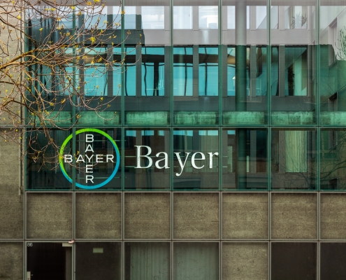 The company Bayer AG in Basel, Switzerland