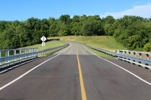 A road to a county park.