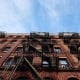 firescape on an apartment building