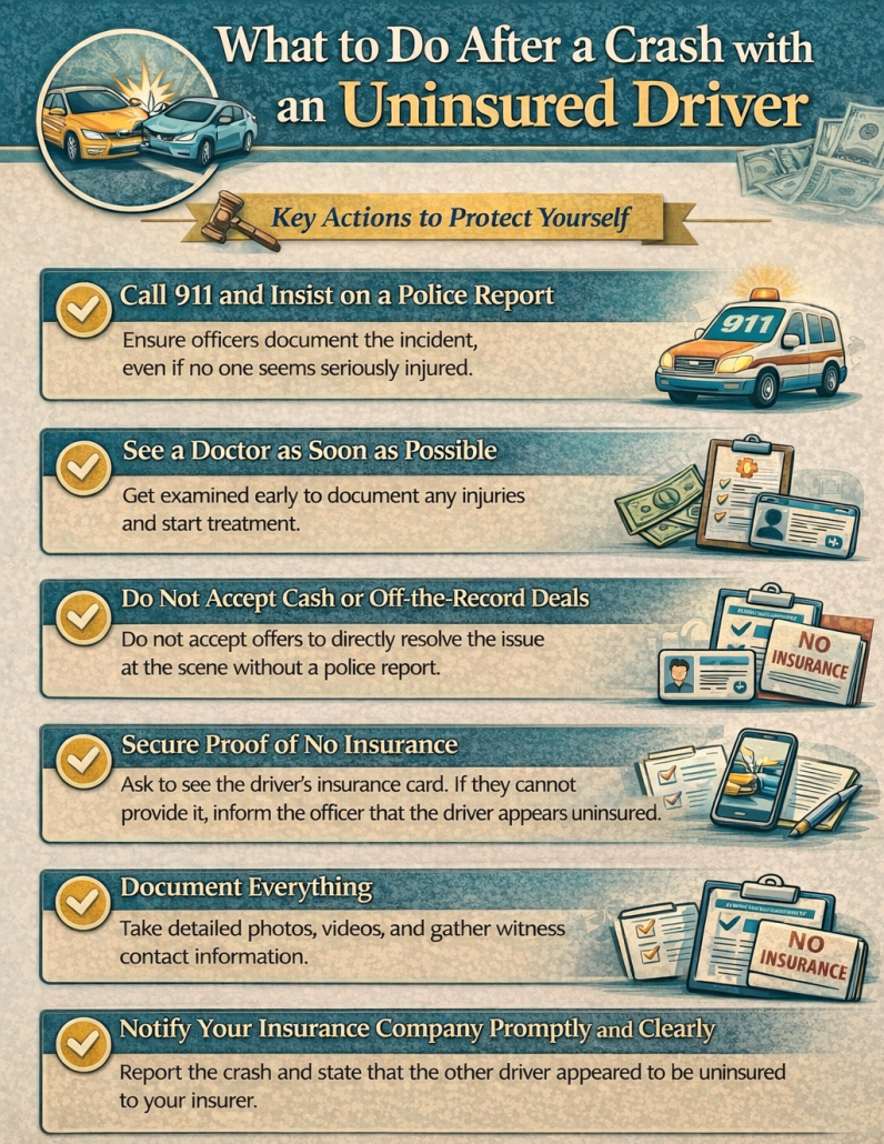 What to Do After a Crash with an Uninsured Driver