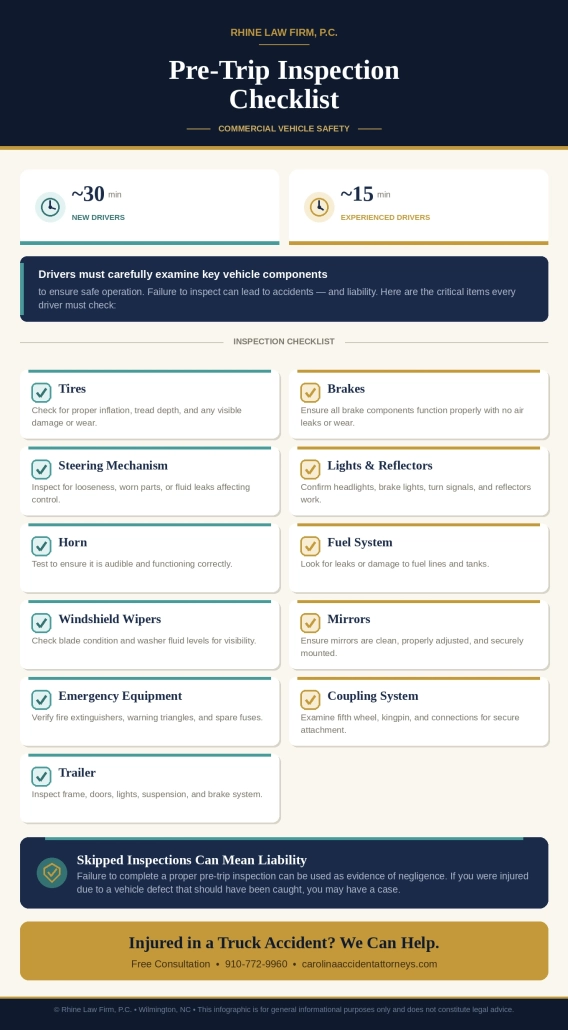 Pre-Trip Inspection Checklist